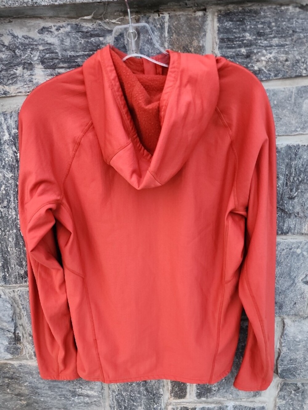 Ibex Women’s Half-Zip Hooded Pullover Sweater - Rust - Medium - Picture 4 of 13